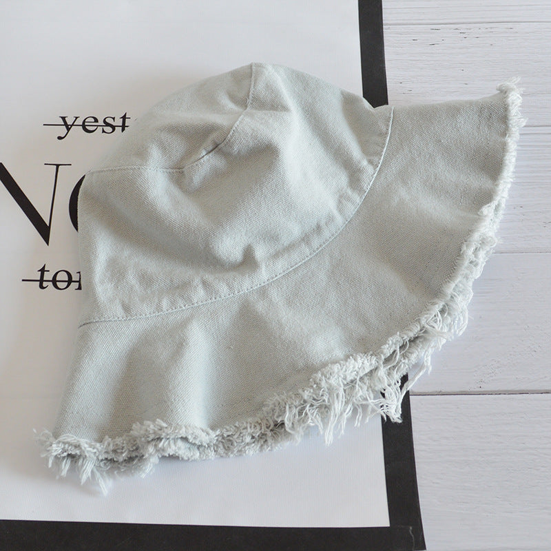 Wholesale Simple Casual Edged Basin Foldable Washable Cloth Hat
